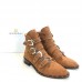 Givenchy Studded Multi-Strap Suede Boots